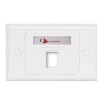 Face Plate MX-HFP-01-02B Siemon Horizontal de 1 Puerto