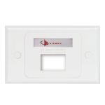 Face Plate MX-HFP-02-02B Horizontal 2 Puertos Siemon