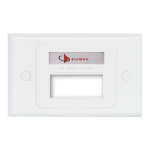Face Plate MX-HFP-03-02B Siemon Horizontal de 3 Puertos