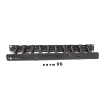 Siemon HCM-4-1U Organizador de cable Horizontal 1RU, Negro