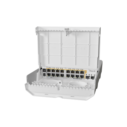 MikroTik CRS318-16P-2S+OUT netPower 16P switch poe exterior