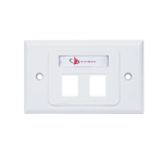 Siemon 10GMX-HFP02-02B Faceplate Horizontal con separacion 2 ptos
