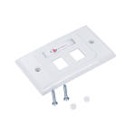 Siemon 10GMX-HFP02-02B Faceplate Horizontal con separacion 2 ptos