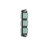 Siemon RIC-F-LCQ24-01C Panel Fibra Óptica 24 Quick-Pack, 6 Conectores LC Quad