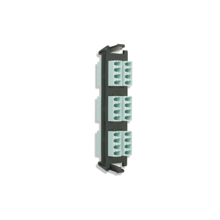 Siemon RIC-F-LCQ24-01C Panel Fibra Óptica 24 Quick-Pack, 6 Conectores LC Quad