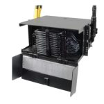 Gabinete FSE-5U-01-F LightVerse de empalme montaje en Rack, 5RU color Negro. - Imagen 2