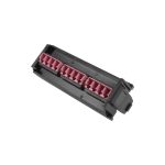 Placa adaptadora LVA12-LCE-BC-A LightVerse FO con 12 adaptadores LC OM4 violeta. - Imagen 3