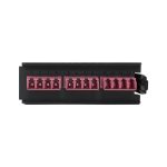 Placa adaptadora LVA12-LCE-BC-A LightVerse FO con 12 adaptadores LC OM4 violeta. - Imagen 2