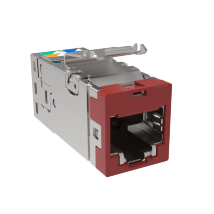 CommScope SLX-6AS-RD Jack modular Cat6A Blindado, rojo