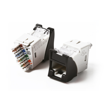 Siemon U6-H01NB Jack RJ-45 Cat6 UltraMAX Plano/Angular