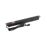 Finen PDU08-H1U-3.0 Power Rack Horizontal, 8 tomas con linea