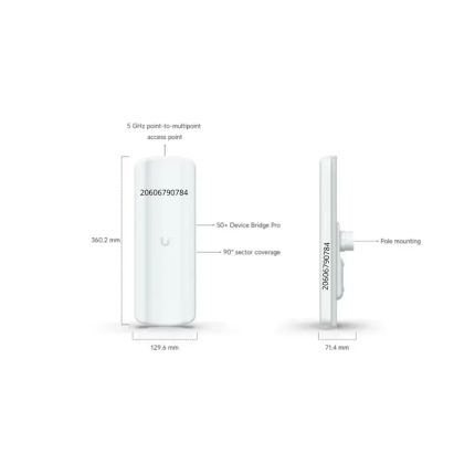 Ubiquiti UDB-PRO-SECTOR UniFi alcance 5 km Device Bridge.